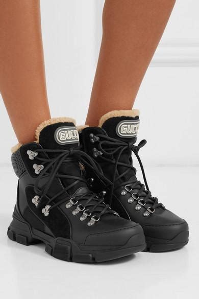 gucci flashtrek black boots